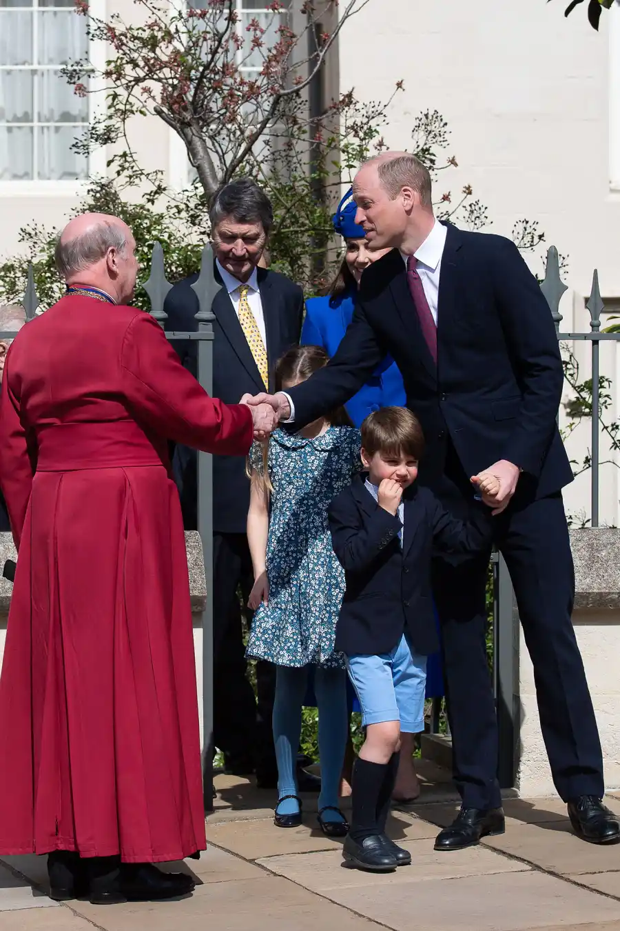 Prince William and Princess Kate Bring Their 3 Children to Mass on Easter Sunday: See Family Photos