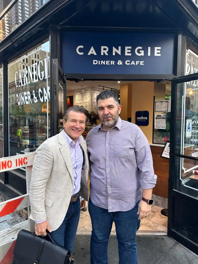 Robert Herjavec and Chef Stathis Antonakopoulos Hot Pics
