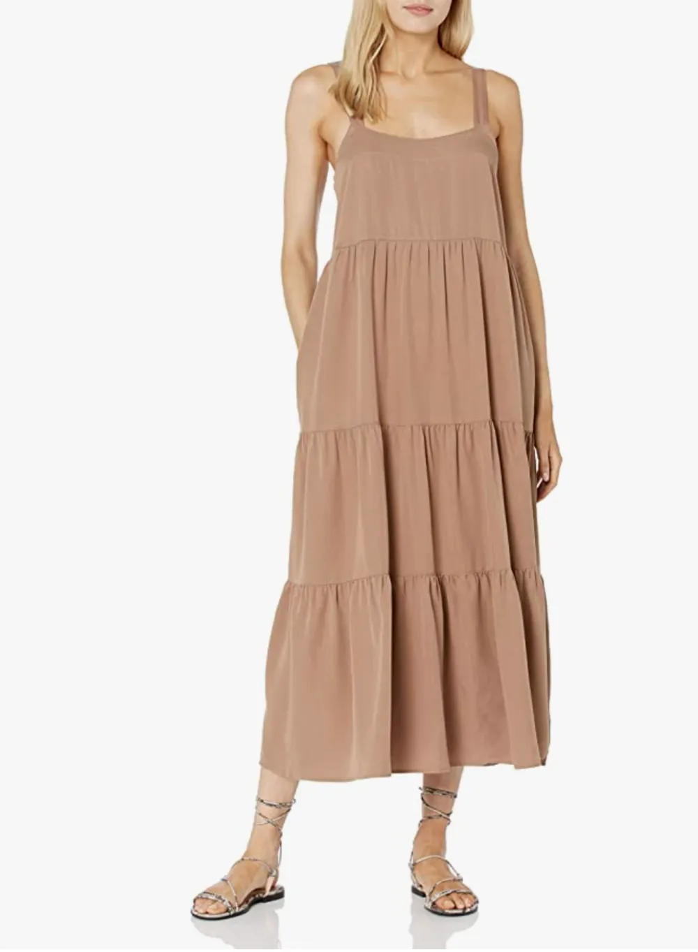 The Drop Women's Britt Tiered Maxi Tent Dress