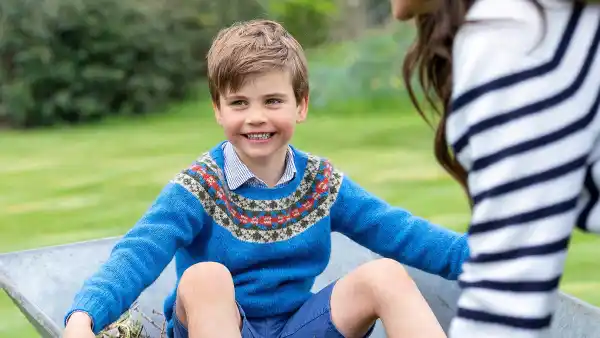 Prince Louis Smiles With Princess Kate In His Official 5th Birthday Portrait
