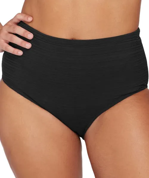 Artesands Aria Renoir High Waist Bikini Bottoms in Black at Nordstrom, Size 8