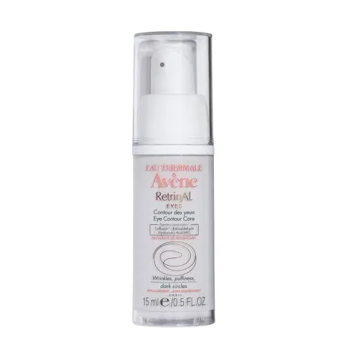 Eau Thermale Avene - RetrinAL EYES - Retinaldehyde & Hyaluronic Acid - Minimizes Appearance of Under-Eye Lines, Puffiness & Dark Circles - 0.5 Fl Oz (Pack of 1)