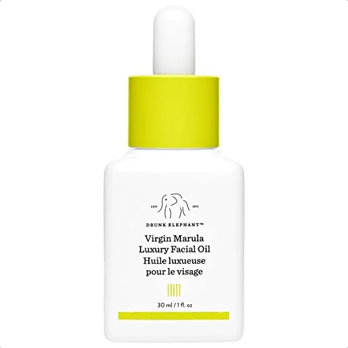 Drunk Elephant Virgin Marula Luxury Facial Oil - Gluten-Free and Vegan Anti-Aging Skin Care and Face Moisturizer (30 mL / 1 Fl Oz)