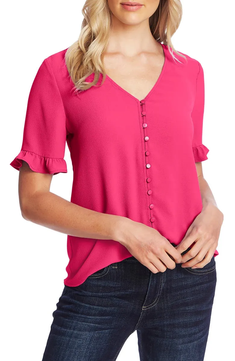 ruffle sleeve blouse