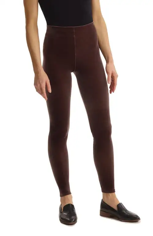 Commando Perfect Control Top Velvet Leggings in Greige at Nordstrom, Size Medium