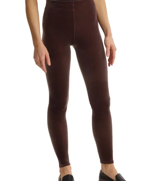 Commando Perfect Control Top Velvet Leggings in Greige at Nordstrom, Size Medium