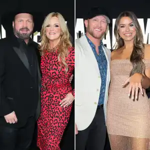 Academy Country Music Awards ACM 2023 - Hottest Couples - 676 Garth Brooks and Trisha Yearwood, Cole Swindell and Courtney Little.