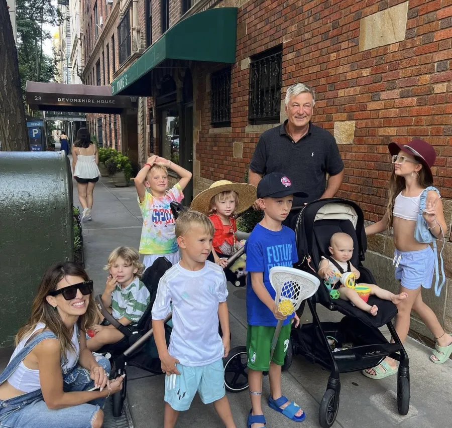 Alec and Hilaria Baldwin NYC September 2023