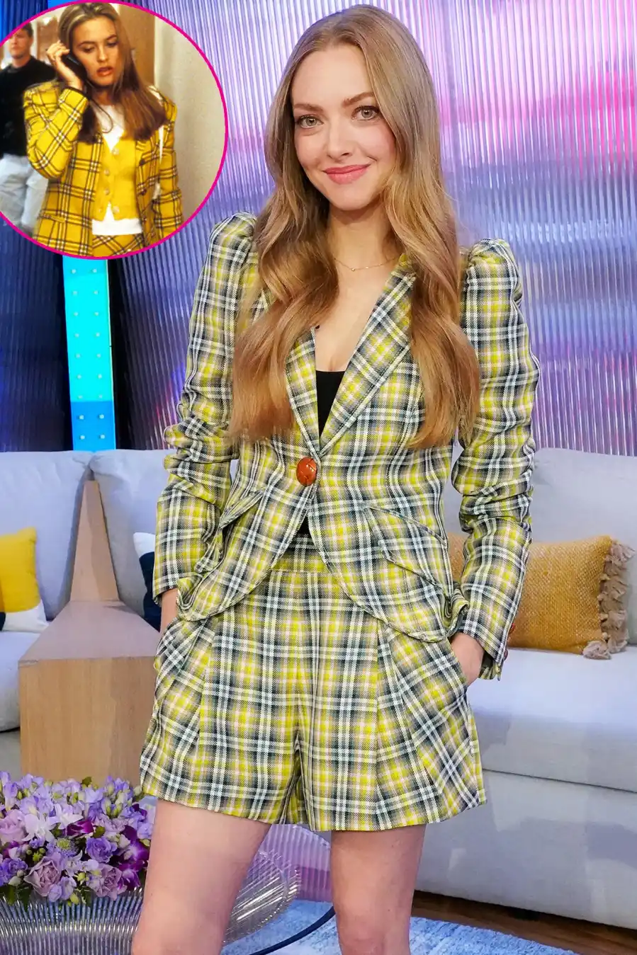 Amanda-Seyfried-Channels-Her-Inner-Cher-Horowitz--Rocks-Yellow-Plaid-Mini-Skirt-228
