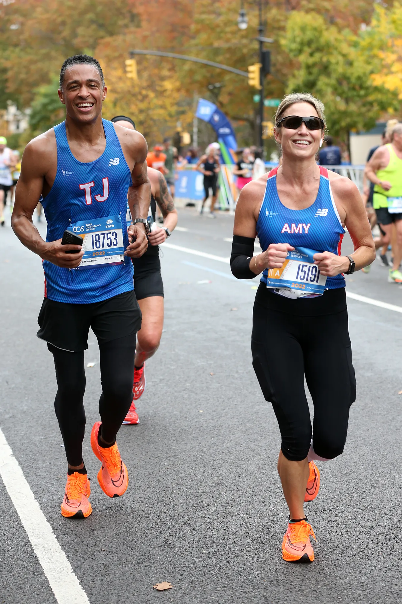 Amy Robach and T.J. Holmes Run Brooklyn Half Marathon Together: See Race-Day Photo