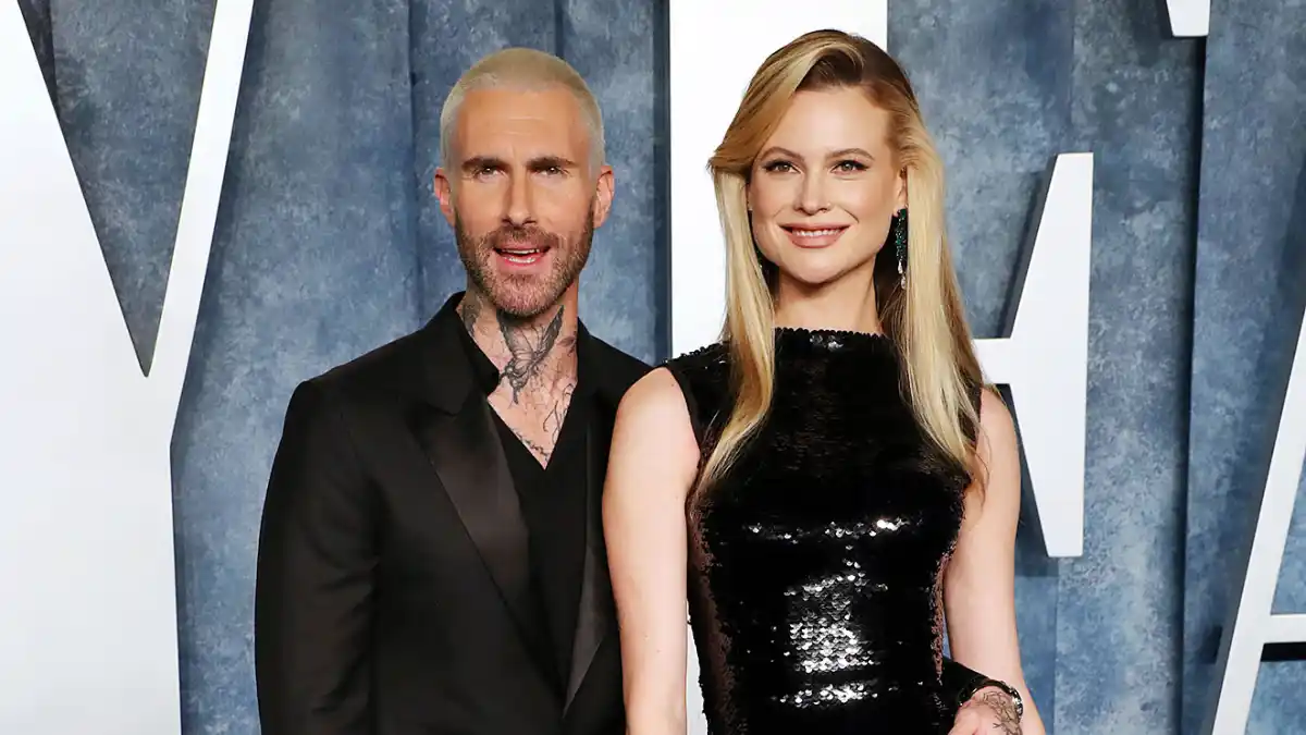 Behati Prinsloo Shares Rare Photo of Husband Adam Levine With Their Newborn Baby