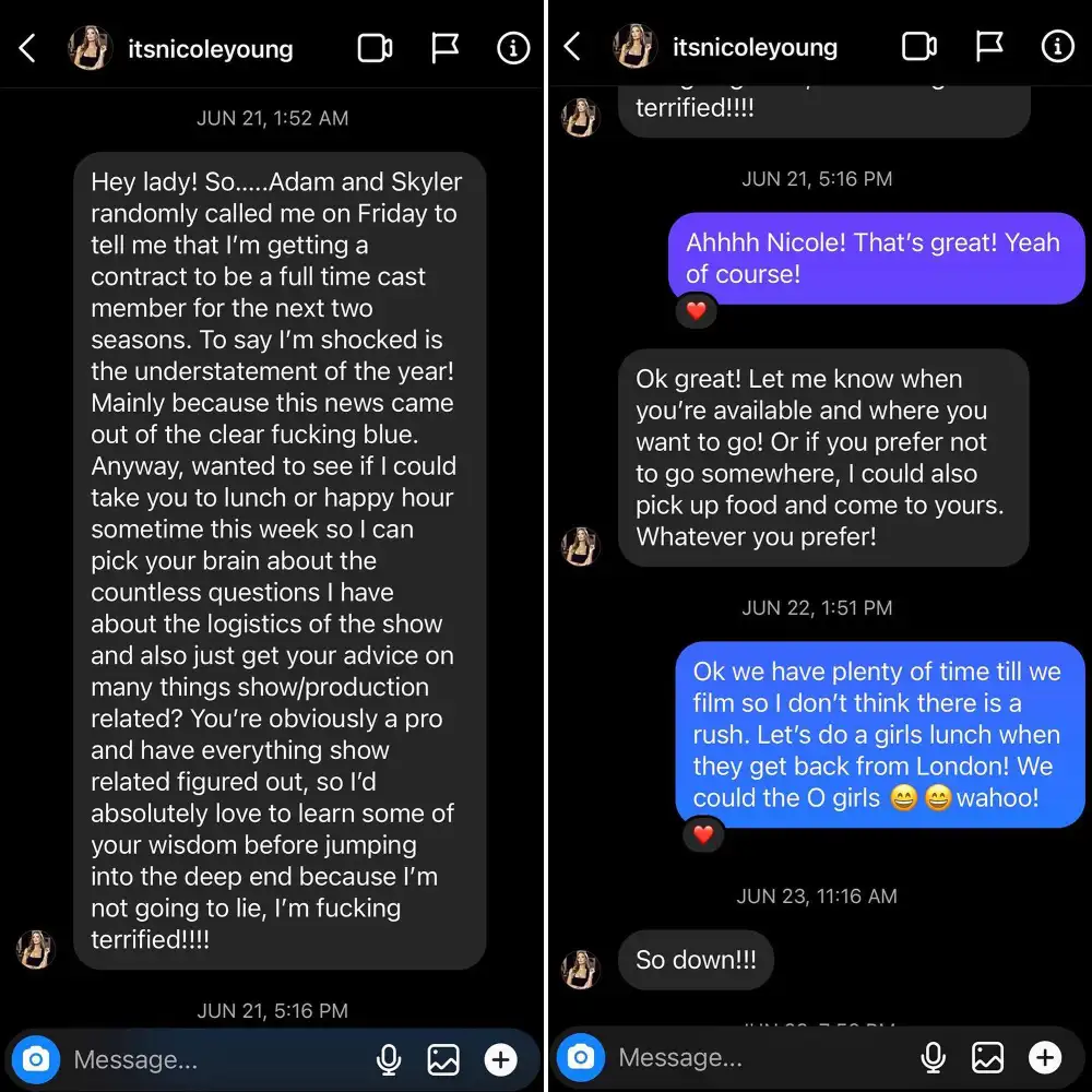 Chrishell Stause Reveals 1st Messages With Nicole Young Amid Season 6 Feud: 'To Those Who Love Facts'