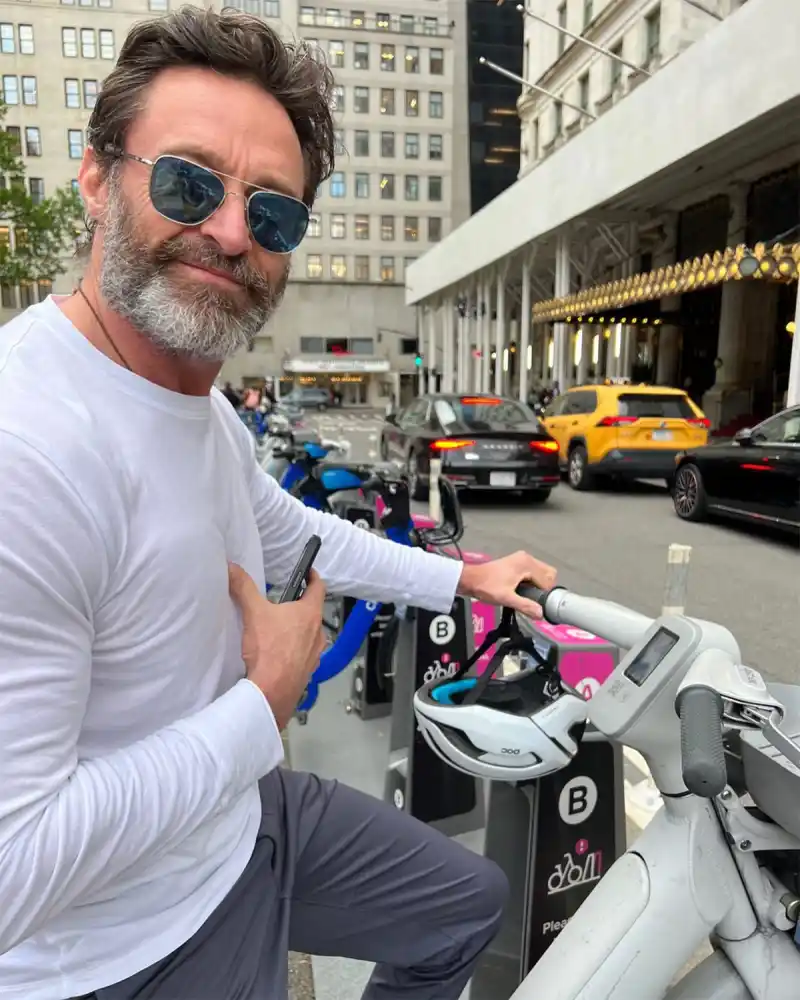 Hugh Jackman They Rent Bicycles Just Like Us