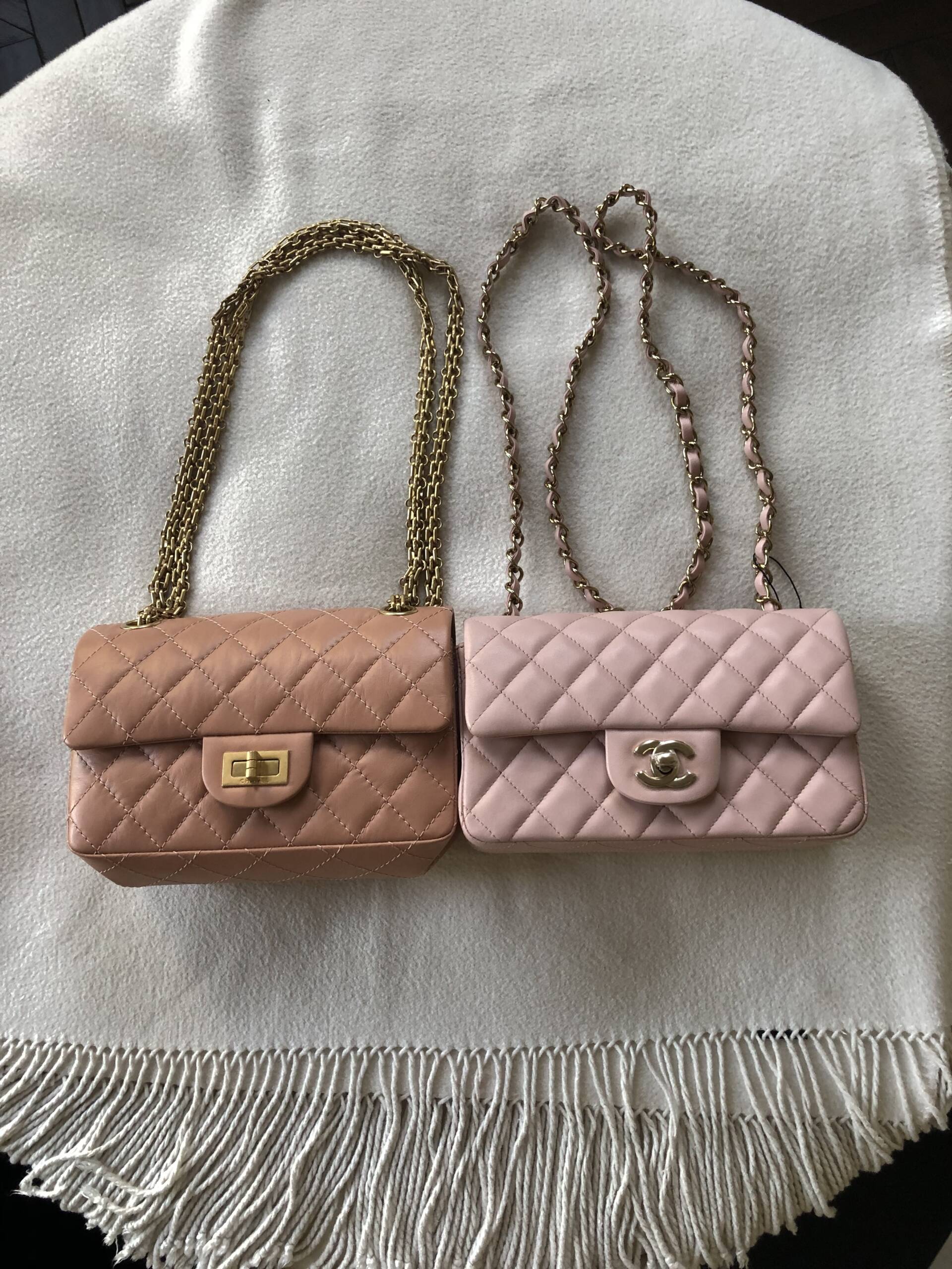 chanel classic flap mini,chanel 2.55 mini versus chanel classic flap mini bag
