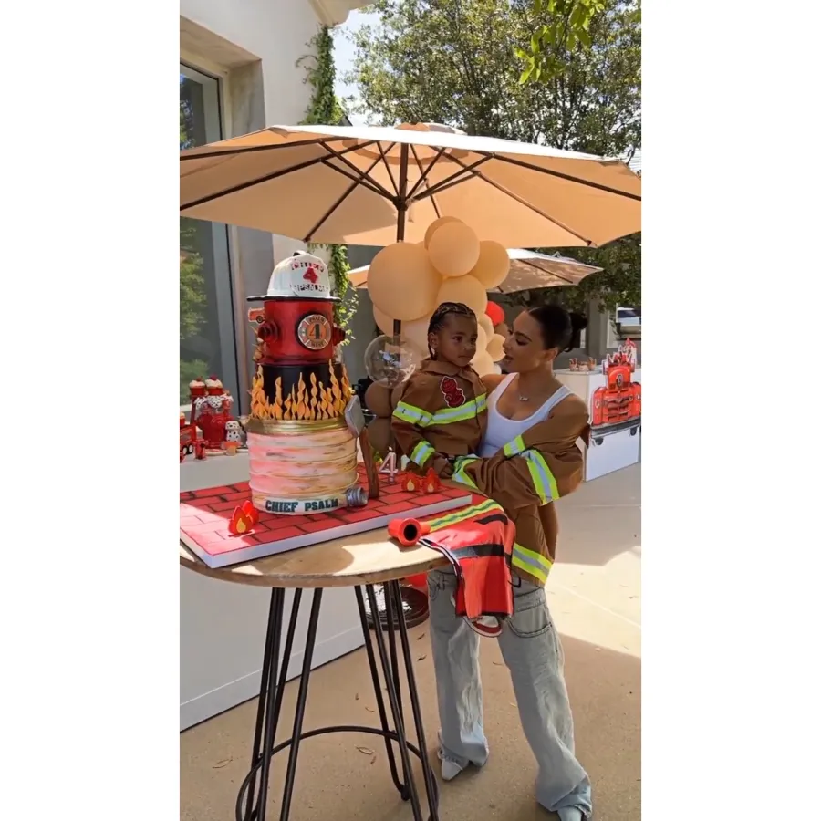 Inside Kim Kardashian's Firefighter Party to Celebrate Son Psalm's 4th Birthday: See Photos