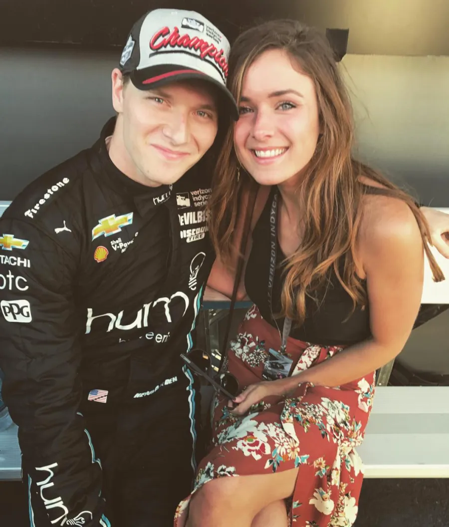 Josef Newgarden and Wife Ashley Welch