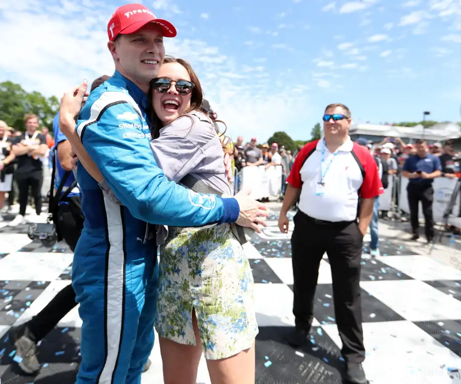 Josef Newgarden and Wife Ashley Welch