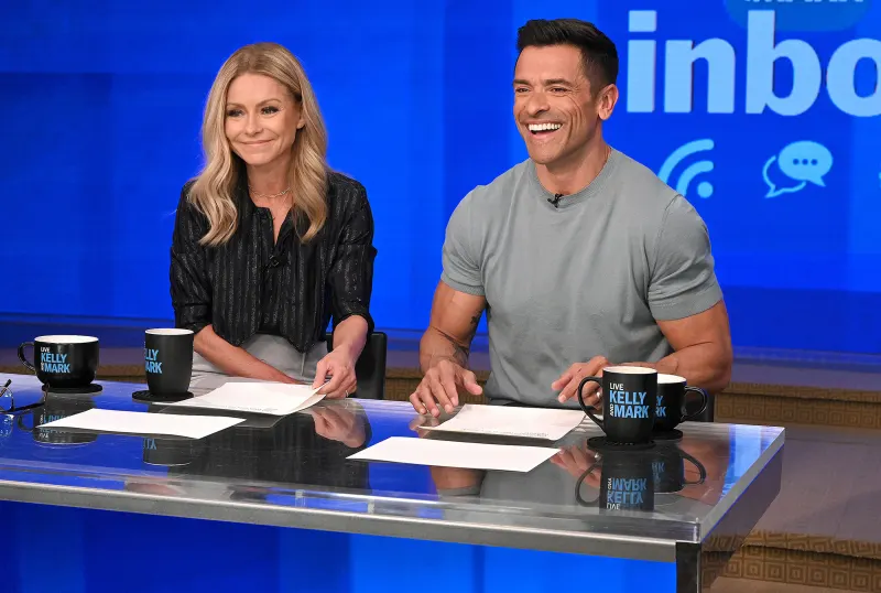 Kelly Ripa Brought to Tears Laughing at Husband Mark Consuelos Pixelated Crotch During Live With Kelly and Mark Segment