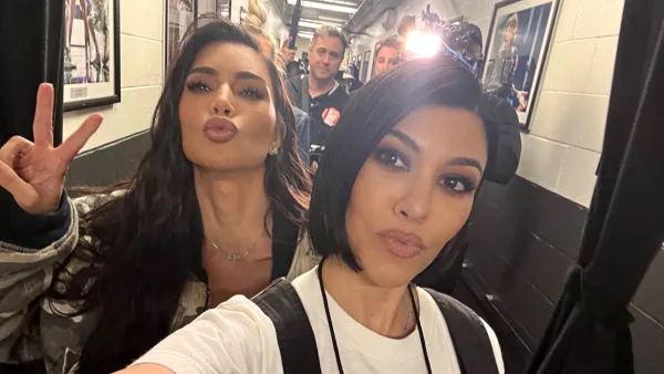 Kim and Kourtney Kardashian Hang Out at Blink-182 Concert as Feud Plays Out on 'The Kardashians'