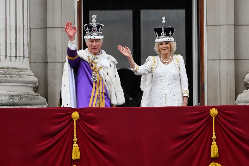 King Charles III and Queen Camilla Balcony Coronation 3