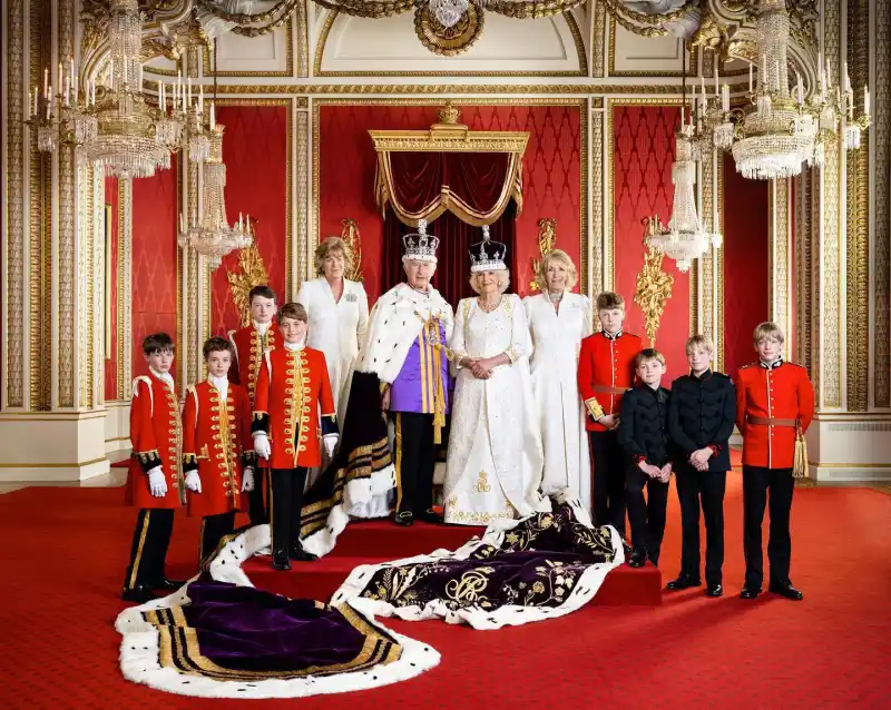 King Charles Prince William and Prince George Pose in New Coronation Portrait