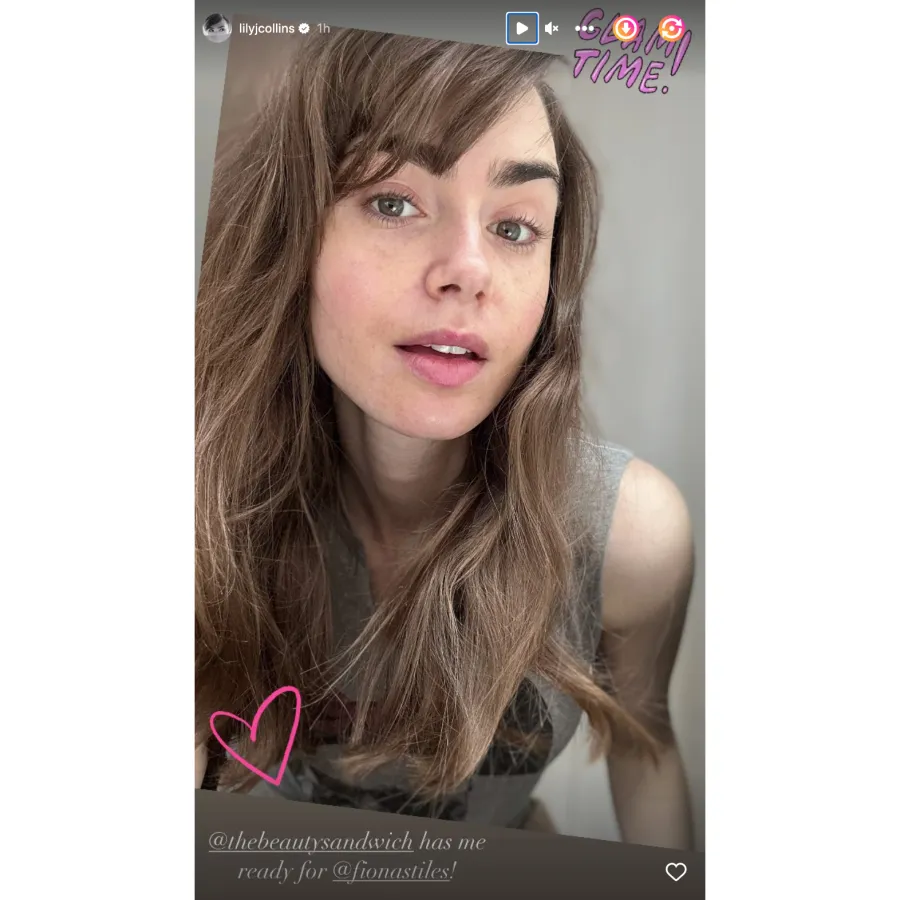 Lily Collins Stars Getting Ready for the 2023 Met Gala