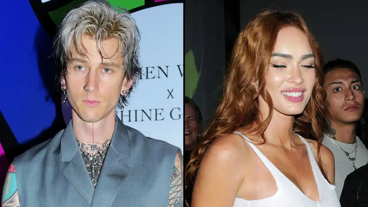 Machine-Gun-Kelly-and-Megan-Fox-256 Stephen Webster and Machine Gun Kelly unveil the 'Eighth Deadly Sin, GOSSIP', The Bomb Factory, London, UK - 30 May 2023