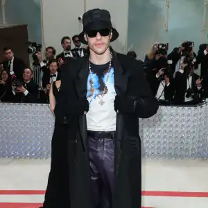 Pete Davidson Keeps a Low-Profile in a Bucket Hat and Sunglasses at the 2023 Met Gala