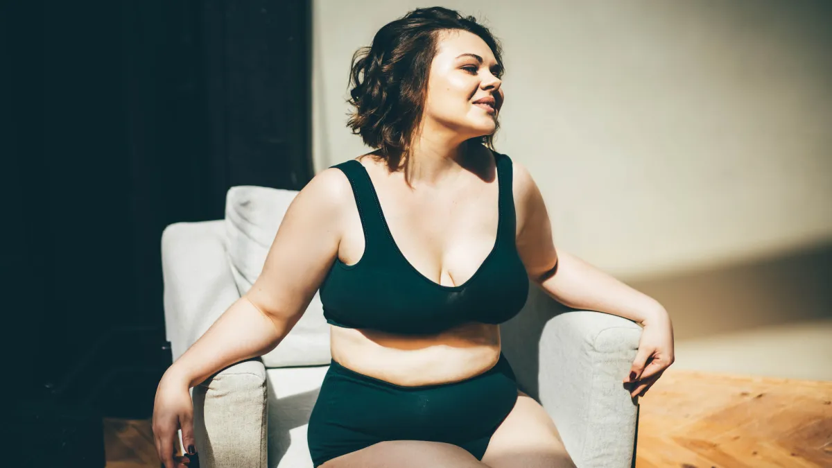 Plus-Size-Woman-Wearing-Lounge-Bra-Stock-Photo