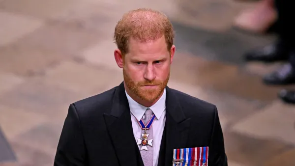 Prince Harry Sits in 3rd Row at Coronation
