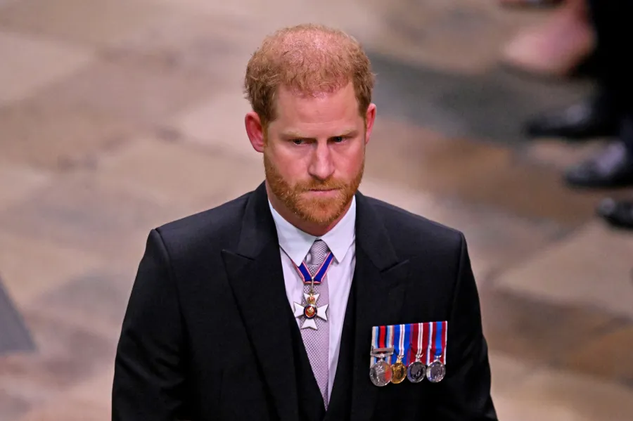 Prince Harry Sits in 3rd Row at Coronation