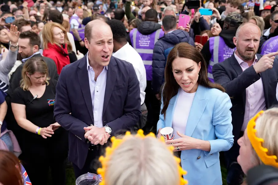Prince William and Princess Kate Pop in Blue During Coronation Big Lunch: See Photos
