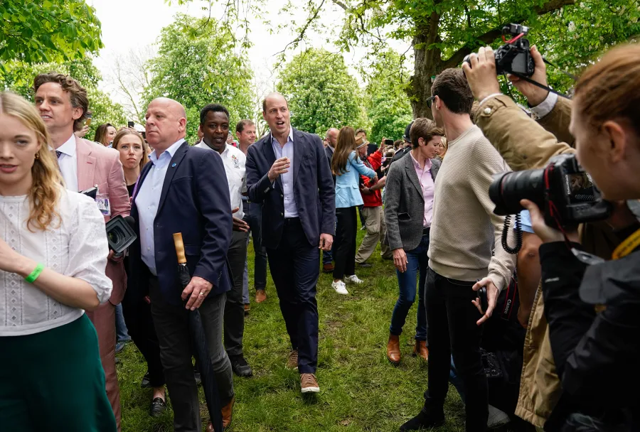Prince William and Princess Kate Pop in Blue During Coronation Big Lunch: See Photos