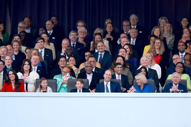 Princess Charlotte Gives Curtsey to King Charles III Alongside Princess Kate and Prince George at Coronation Concert 2