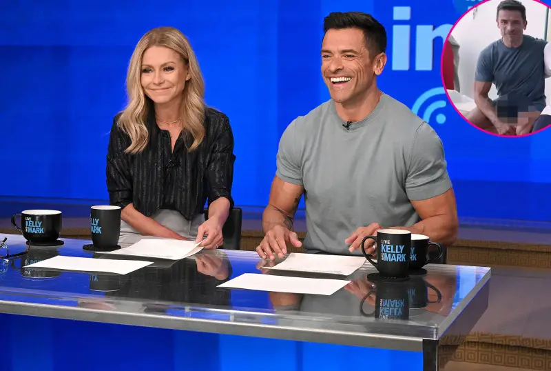 Promo Kelly Ripa Brought to Tears Laughing at Husband Mark Consuelos Pixelated Crotch During Live With Kelly and Mark Segment