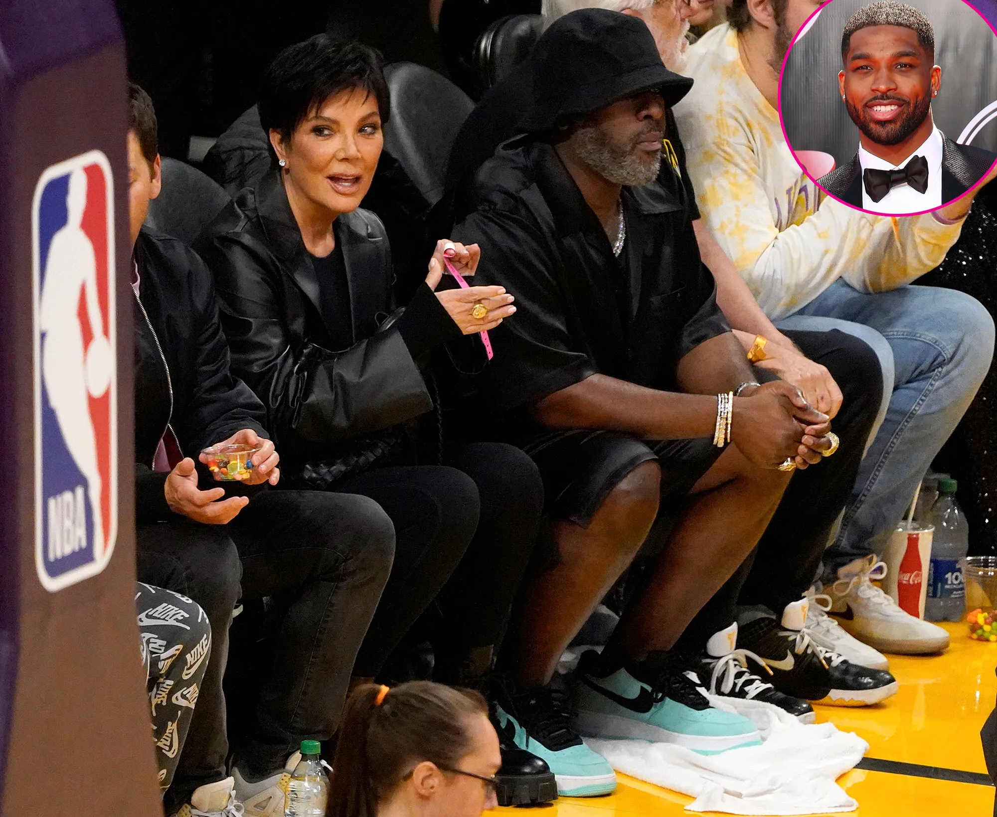 Promo Kris Jenner and Corey Gamble Support Tristan Thompson at Lakers Game