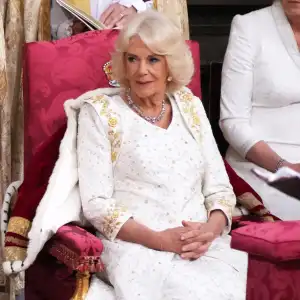 Queen Camilla Coronation Look Feat