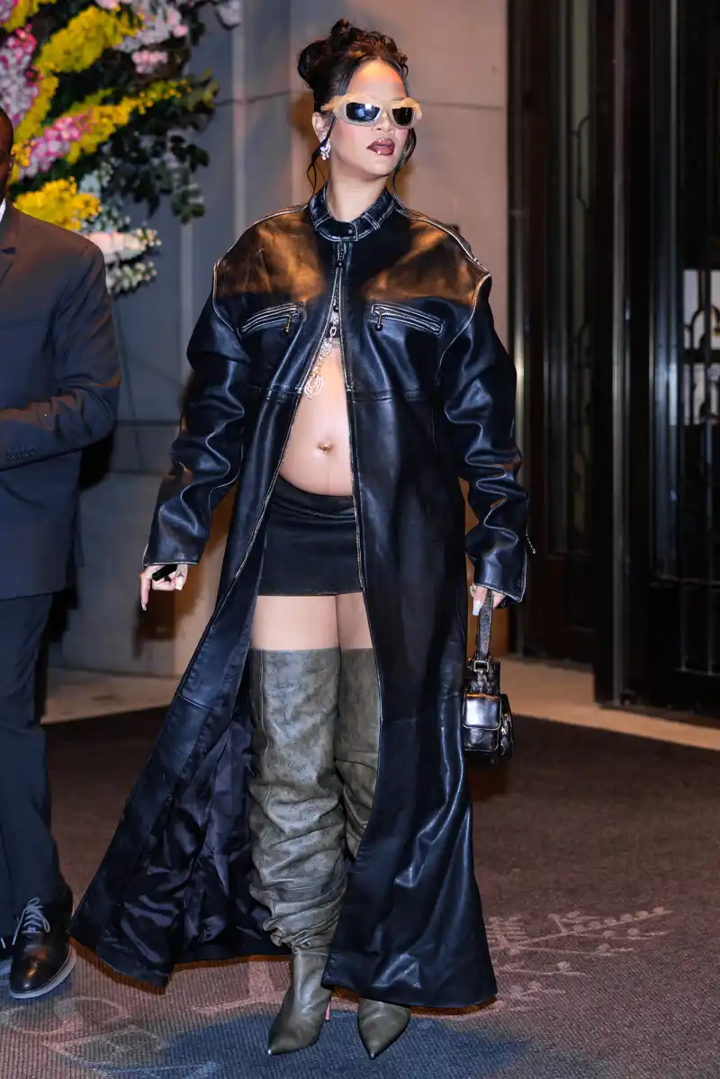 Rihanna Steps Out in Slouch Boots