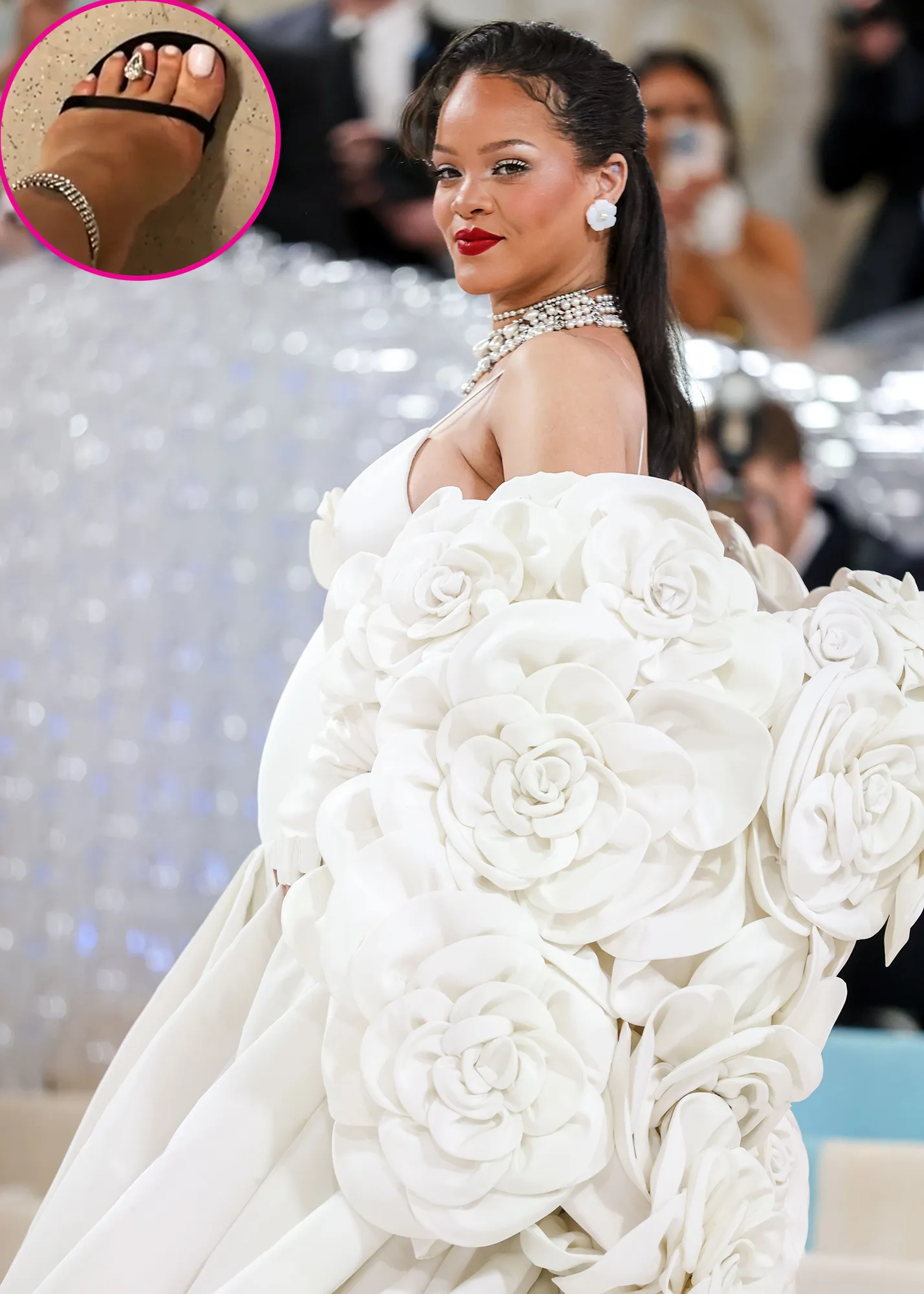 Rihanna Wears Diamond Toe Ring