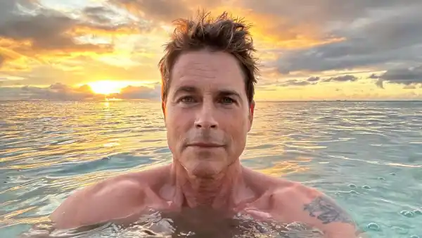 Rob Lowe Celebrates 33 Years of Sobriety With a Shirtless Ocean Selfie