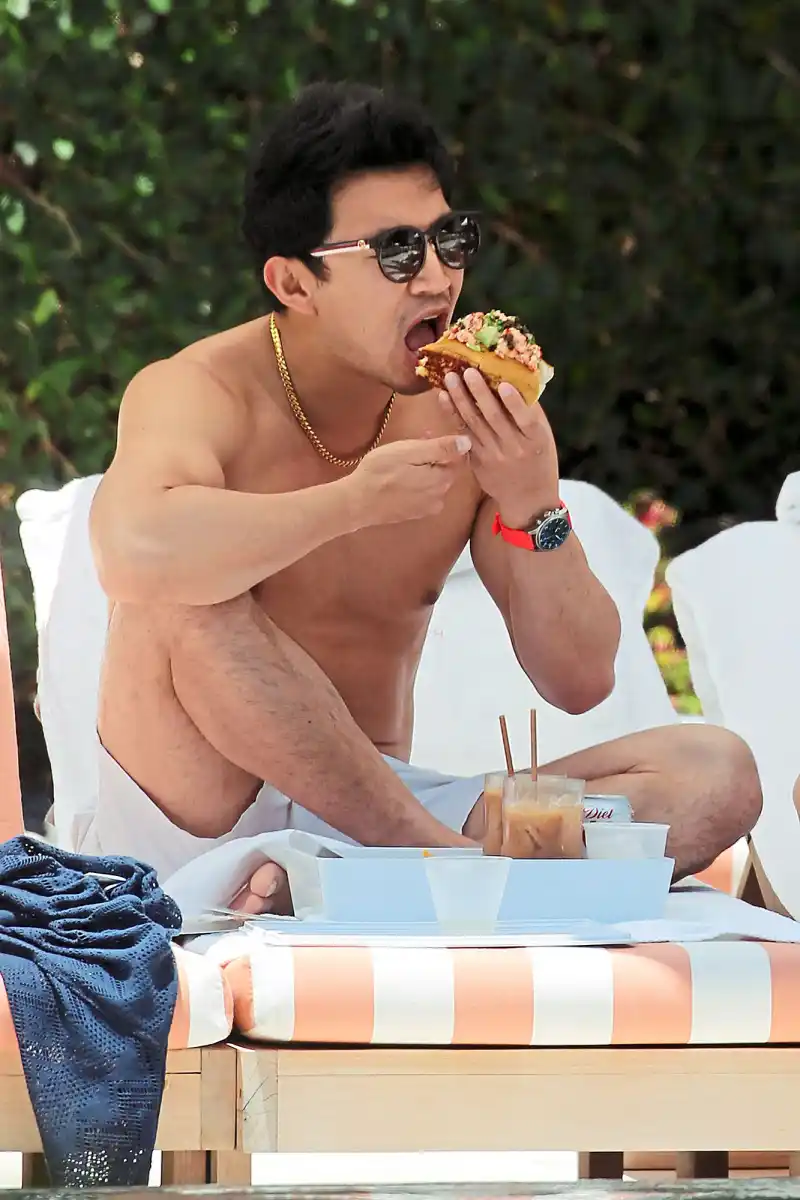 Simu Liu They Eat By The Pool Just Like Us