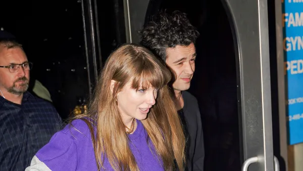 Taylor Swift and Matty Healy Leave Recording Studio in New York City Together 2