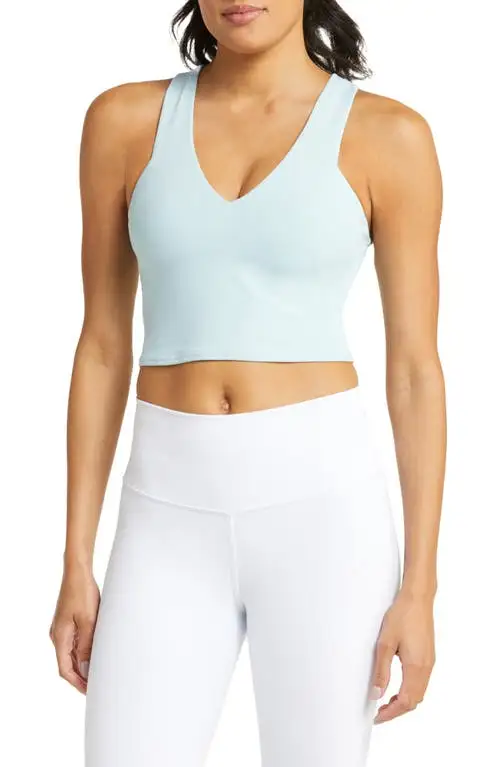 Alo Real Sports Bra in Chalk Blue at Nordstrom, Size X-Small