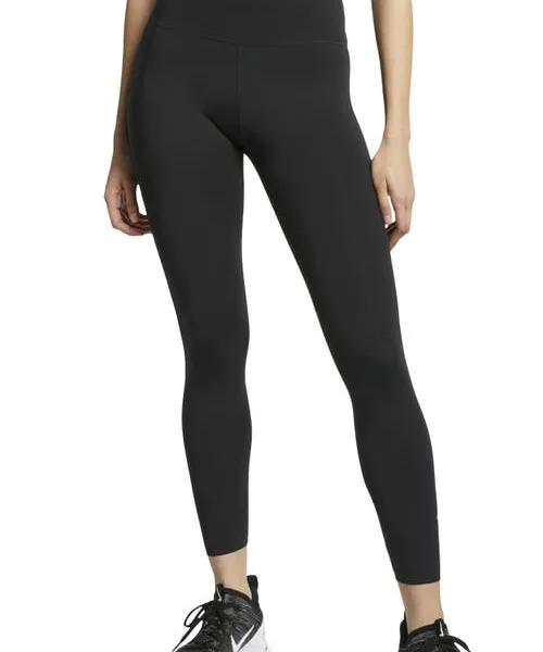 Nike One Lux 7/8 Tights in Black/Clear at Nordstrom, Size X-Large