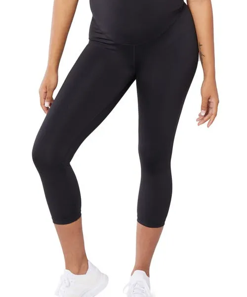 Ingrid & Isabel® The Capri Maternity Leggings in Black at Nordstrom, Size X-Large