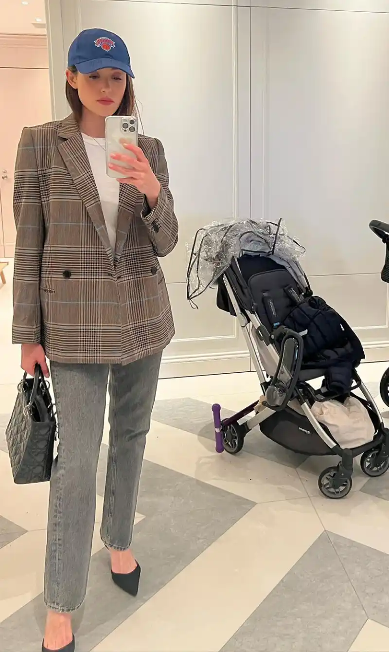 Emmy Rossum Attends New York Knights Game 3 Weeks Postpartum With Husband Sam Esmail