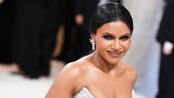 Mindy Kaling Shows Off Slim Figure in Shimmering Corset Gown on 2023 Met Gala Red Carpet