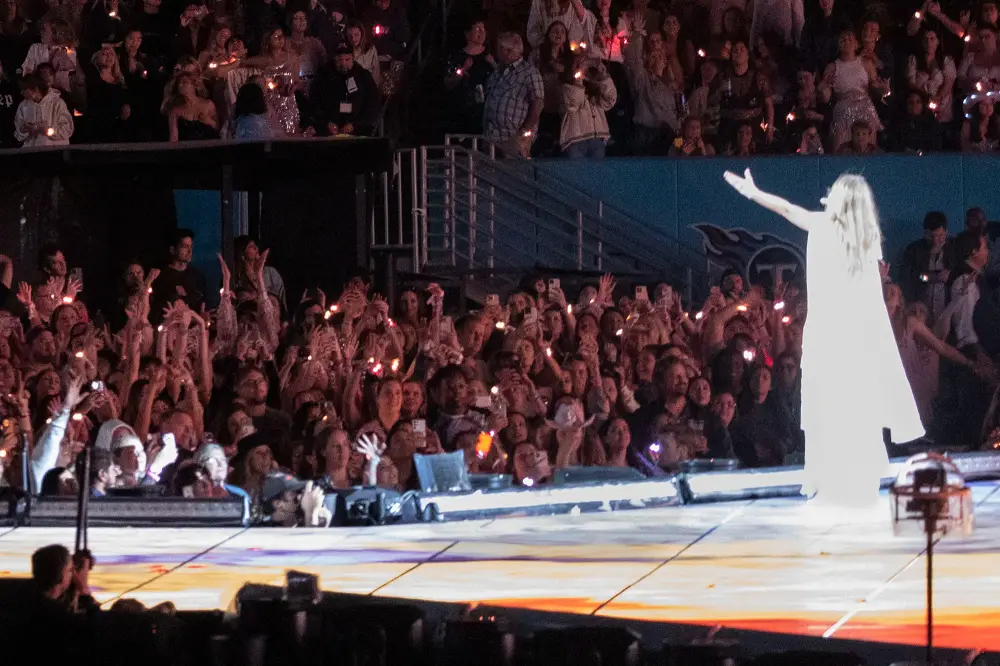 The 1975's Matty Healy Spotted at Taylor Swift&rsquo;s Nashville 'Eras Tour' Show Amid Dating Rumors: Photo