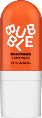 Bubble Skincare Bounce Back Balancing Toner Facial Mist - Willow Bark + Niacinamide Toner for Texture and Radiance Reset - Sea Water Pore Minimizer Facial Mist Spray (55ml)