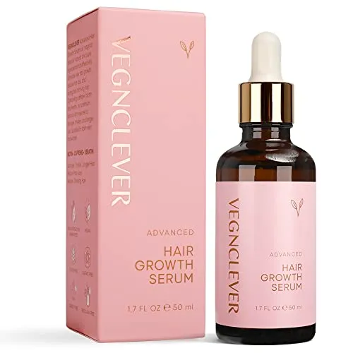 Vegnclever Hair Growth Serum for Women, Veganic Natural Hair Growth Oil - 100% Vegan Hair Regrowth Serum, Gro Hair Serum for Hair Loss, Hair Thickening Products for Women, 50ML